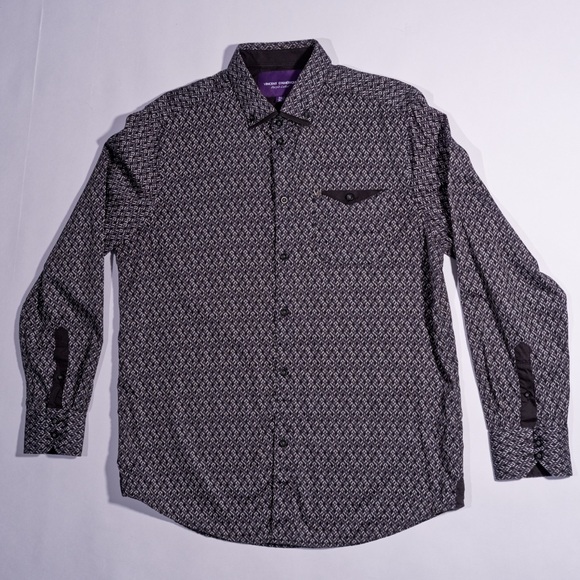 vincent d’Amérique Other - Stylish Black and White Patterned Men's Shirt